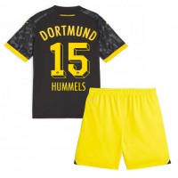 Borussia Dortmund Mats Hummels #15 Fußballbekleidung Auswärtstrikot Kinder 2023-24 Kurzarm (+ kurze hosen)